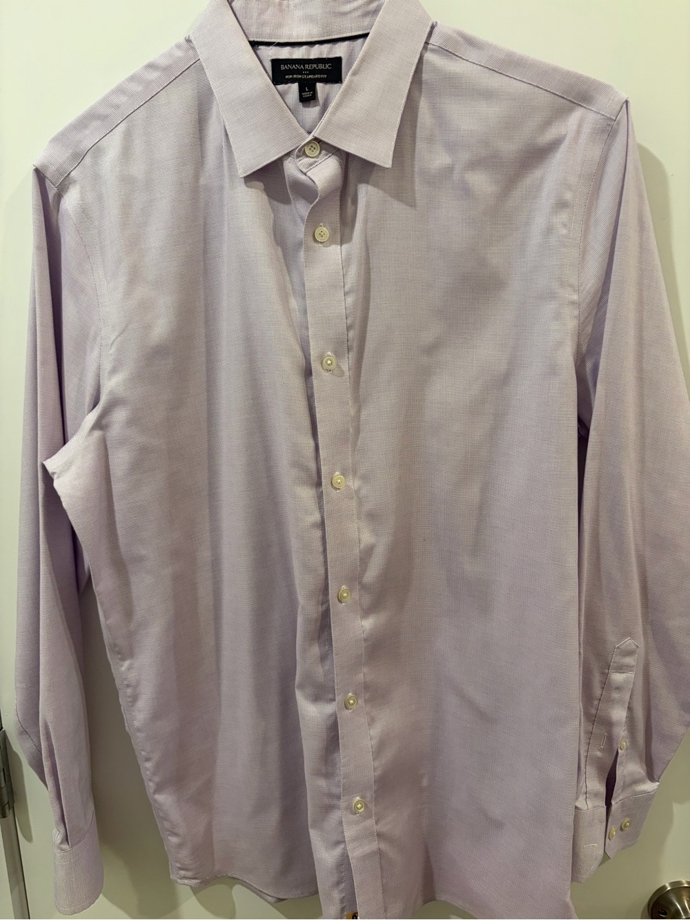 Banana Republic Men's Light Lavender Dress Shirt